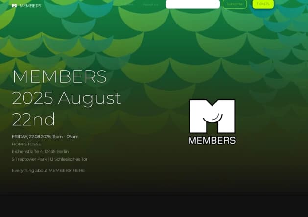 Event Onepage Website